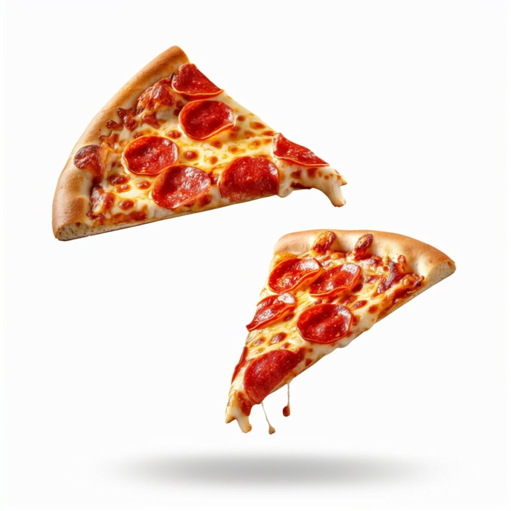 Slices of pizza